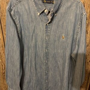 Ralph Lauren Blue Casual Button Down Shirt